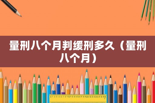 量刑八個月判緩刑多久（量刑八個月）