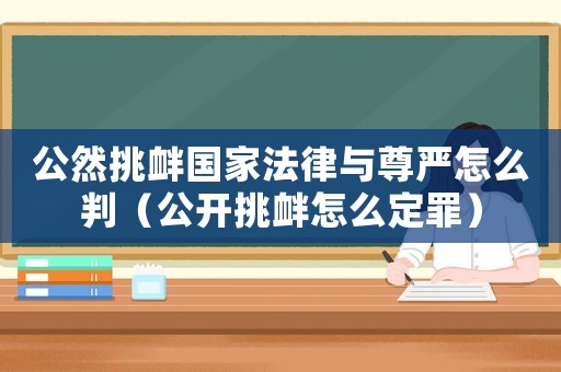 公然挑釁國家法律與尊嚴(yán)怎么判（公開挑釁怎么定罪）