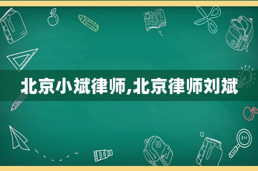 北京小斌律師,北京律師劉斌