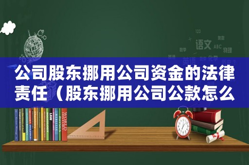 公司股東挪用公司資金的法律責任（股東挪用公司公款怎么定罪）