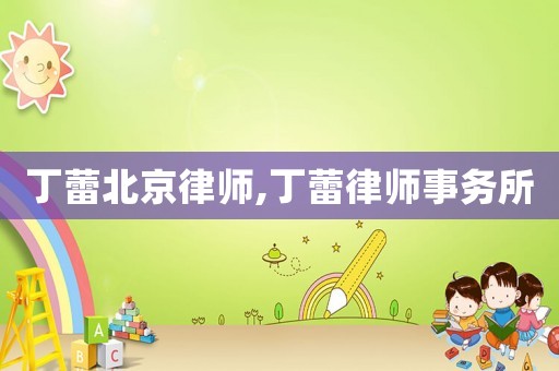 丁蕾北京律師,丁蕾律師事務所