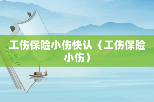 工傷保險小傷快認（工傷保險小傷）