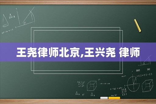 王堯律師北京,王興堯 律師