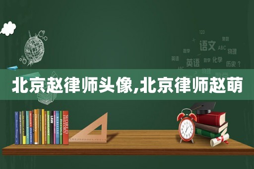 北京趙律師頭像,北京律師趙萌