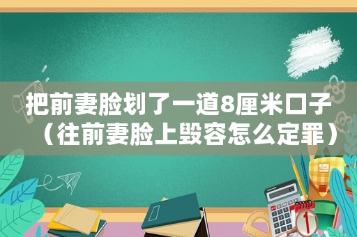 把前妻臉劃了一道8厘米口子（往前妻臉上毀容怎么定罪）