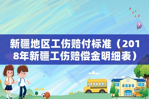 新疆地區工傷賠付標準（2018年新疆工傷賠償金明細表）