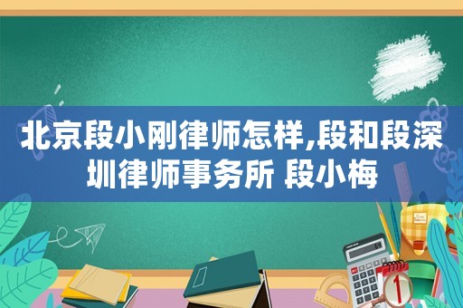 北京段小剛律師怎樣,段和段深圳律師事務所 段小梅