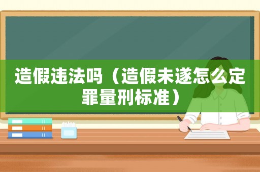 造假違法嗎（造假未遂怎么定罪量刑標準）