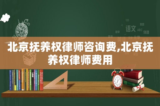 北京撫養權律師咨詢費,北京撫養權律師費用