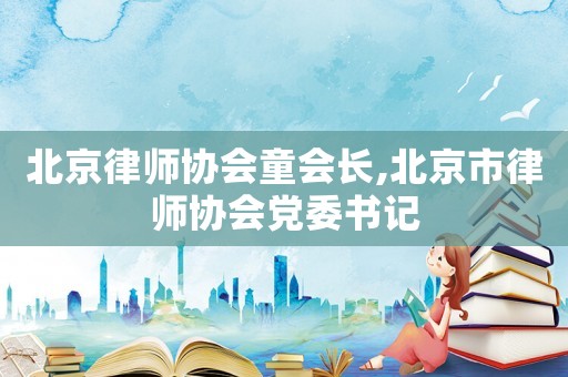 北京律師協會童會長,北京市律師協會黨委書記