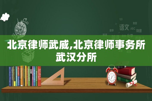 北京律師武威,北京律師事務(wù)所武漢分所