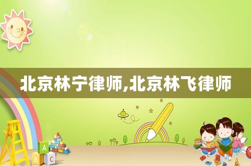 北京林寧律師,北京林飛律師
