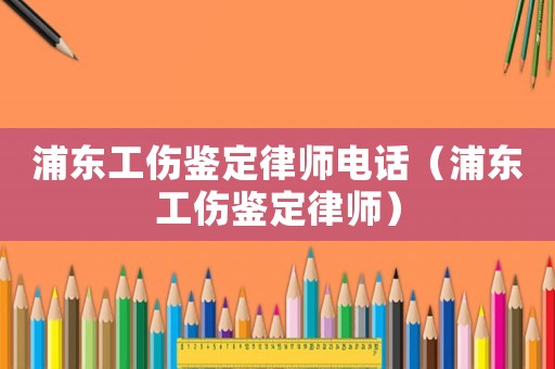浦東工傷鑒定律師電話（浦東工傷鑒定律師）