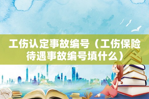 工傷認定事故編號（工傷保險待遇事故編號填什么）