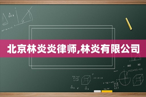 北京林炎炎律師,林炎有限公司