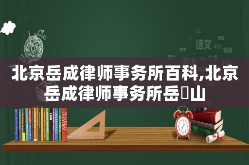 北京岳成律師事務(wù)所百科,北京岳成律師事務(wù)所岳屾山