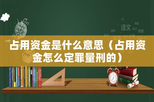 占用資金是什么意思（占用資金怎么定罪量刑的）
