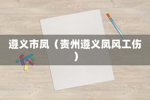 遵義市鳳（責(zé)州遵義鳳風(fēng)工傷）