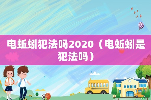 電蚯蚓犯法嗎2020（電蚯蚓是犯法嗎）