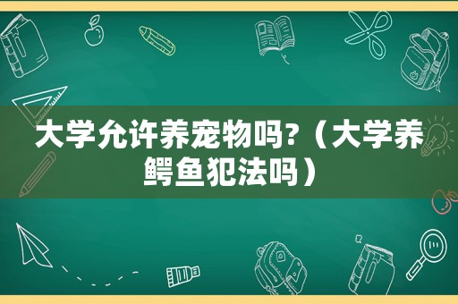大學允許養(yǎng)寵物嗎?（大學養(yǎng)鱷魚犯法嗎）