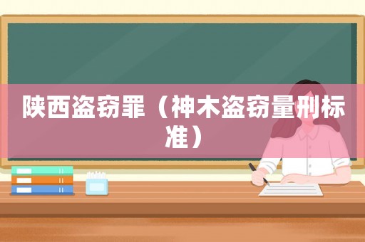 陜西盜竊罪（神木盜竊量刑標準）