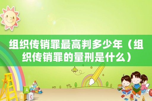 組織傳銷罪最高判多少年（組織傳銷罪的量刑是什么）