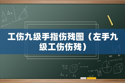 工傷九級手指傷殘圖（左手九級工傷傷殘）