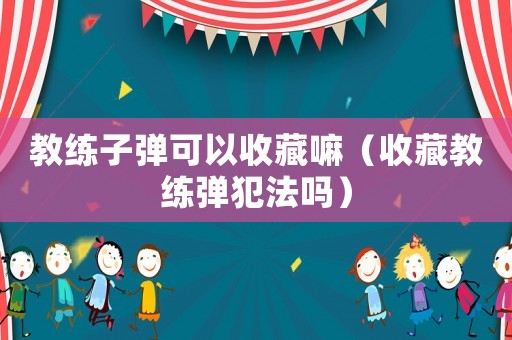 教練子彈可以收藏嘛（收藏教練彈犯法嗎）