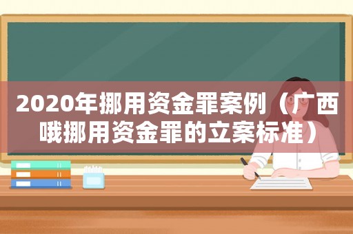 2020年挪用資金罪案例（廣西哦挪用資金罪的立案標準）