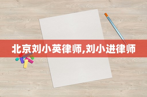 北京劉小英律師,劉小進律師