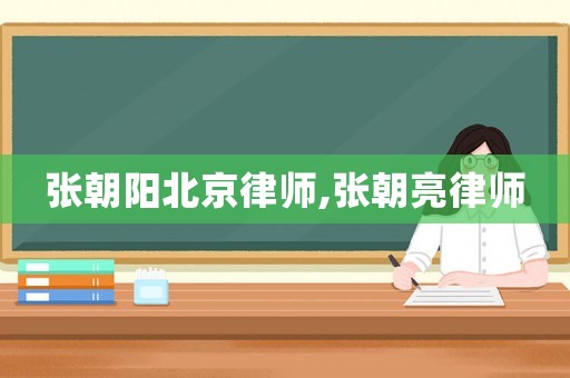 張朝陽北京律師,張朝亮律師