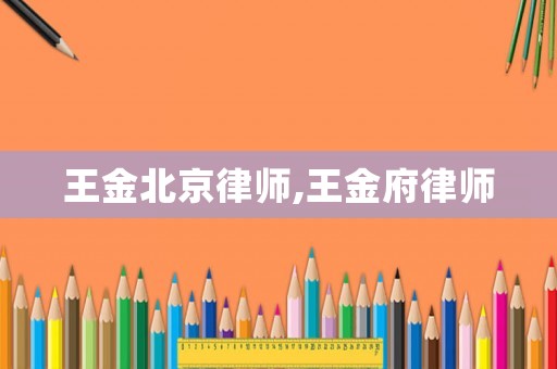 王金北京律師,王金府律師