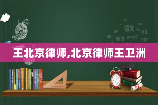 王北京律師,北京律師王衛洲