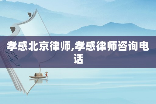孝感北京律師,孝感律師咨詢電話