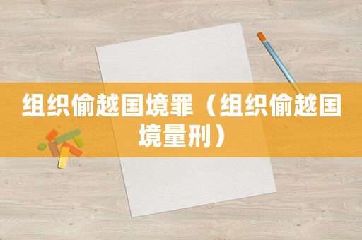 組織偷越國境罪（組織偷越國境量刑）