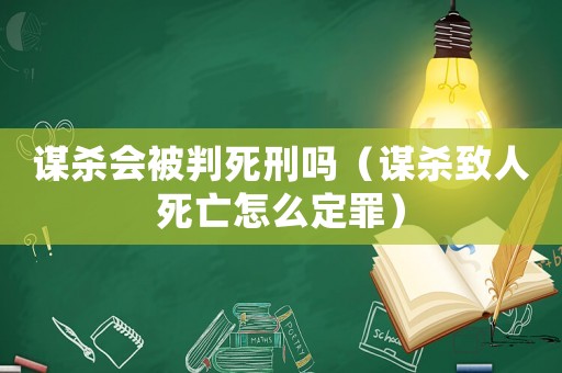 謀殺會被判死刑嗎（謀殺致人死亡怎么定罪）