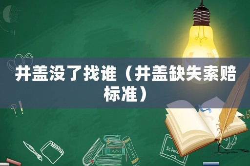 井蓋沒了找誰（井蓋缺失索賠標準）