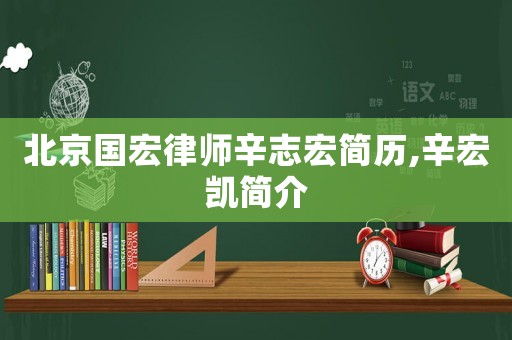 北京國宏律師辛志宏簡歷,辛宏凱簡介