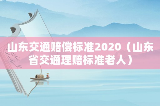 山東交通賠償標準2020（山東省交通理賠標準老人）