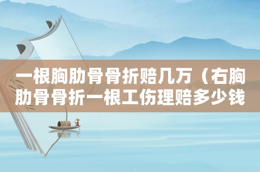 一根胸肋骨骨折賠幾萬（右胸肋骨骨折一根工傷理賠多少錢）