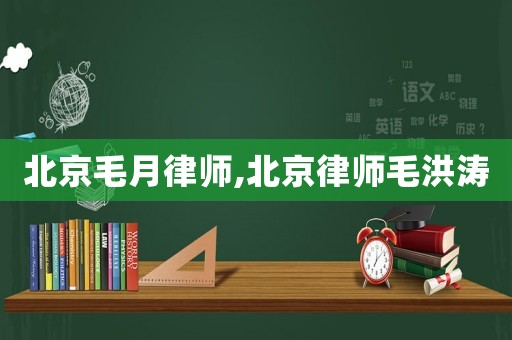北京毛月律師,北京律師毛洪濤