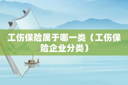 工傷保險(xiǎn)屬于哪一類（工傷保險(xiǎn)企業(yè)分類）