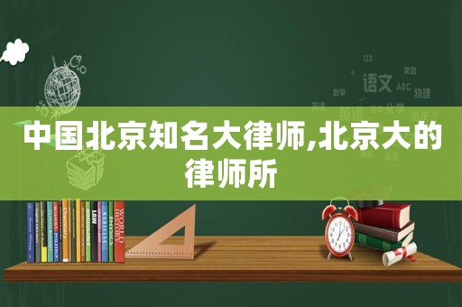 中國北京知名大律師,北京大的律師所