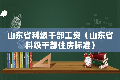 山東省科級干部工資（山東省科級干部住房標準）