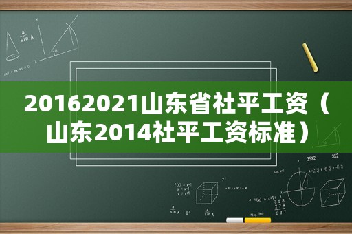 20162021山東省社平工資（山東2014社平工資標準）