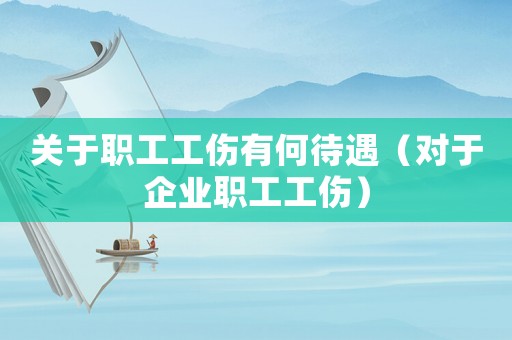 關于職工工傷有何待遇（對于企業職工工傷）