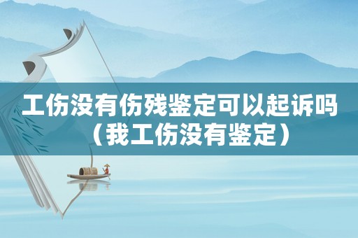 工傷沒有傷殘鑒定可以起訴嗎（我工傷沒有鑒定）