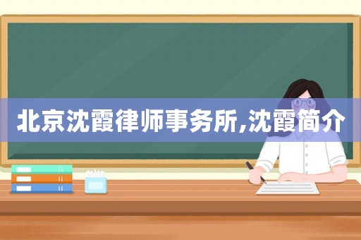 北京沈霞律師事務(wù)所,沈霞簡介