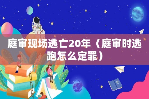庭審現場逃亡20年（庭審時逃跑怎么定罪）