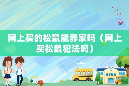 網(wǎng)上買的松鼠能養(yǎng)家嗎（網(wǎng)上買松鼠犯法嗎）